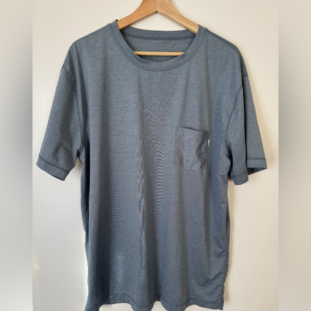 Vuori Blue Pocket Shirt